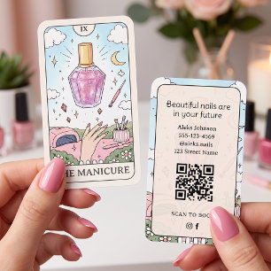 Carte de visite de salon de manucure Lilac Celesti