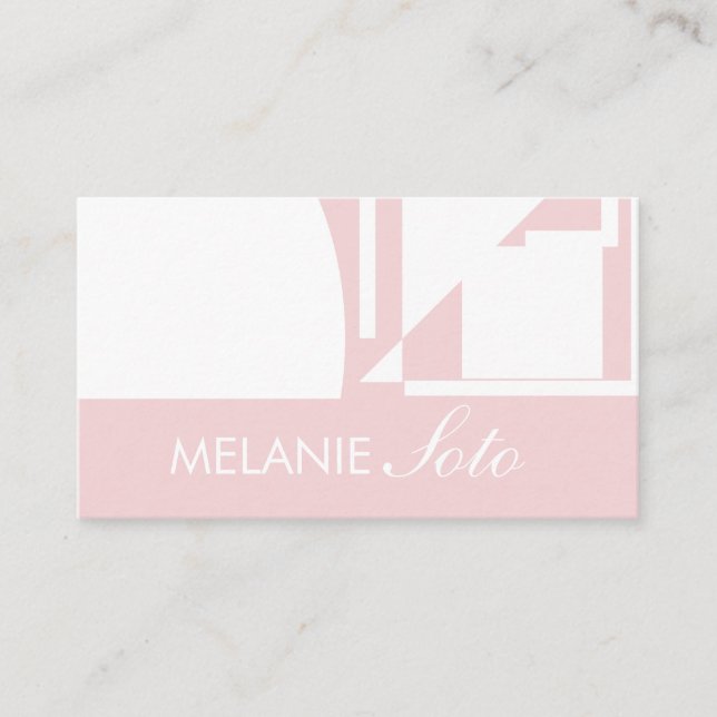 Carte de visite de salon de maquillage à icône ros (Devant)