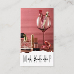 Carte de visite de salon de maquillage PMU Microbl