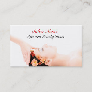 Carte de visite de salon de santé de massage de