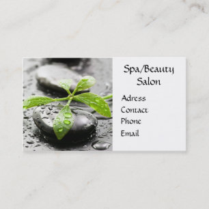 Carte de visite de salon de spa