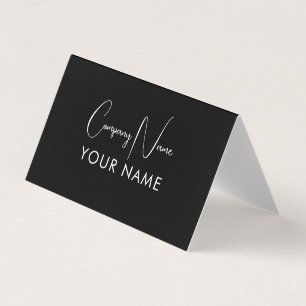 Carte de visite de salon élégant minimal Cheveux