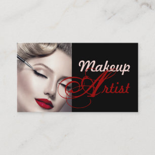 Carte de visite de salon Make Up Artist Cosmetolog