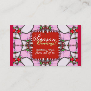 Carte de visite de salutations de saison