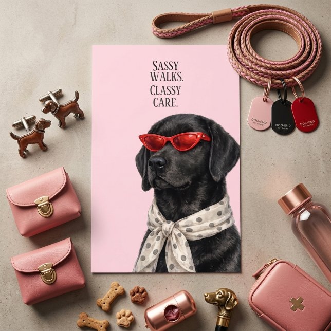 Carte de visite de Sassy Walks Classy Care Service (Créateur téléchargé)