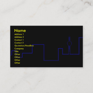 Carte de visite de Scape de ville