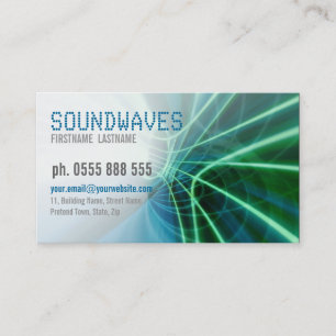 Carte de visite de Scifi de SOUNDWAVES