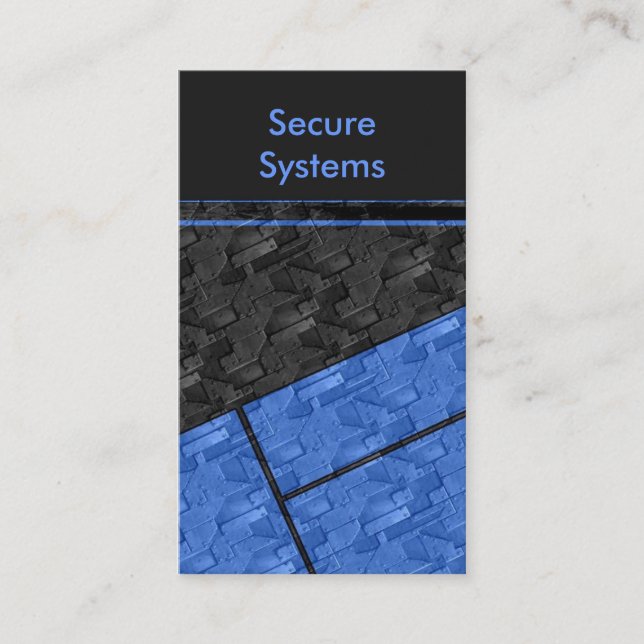 Carte de visite de sécurité (Devant)