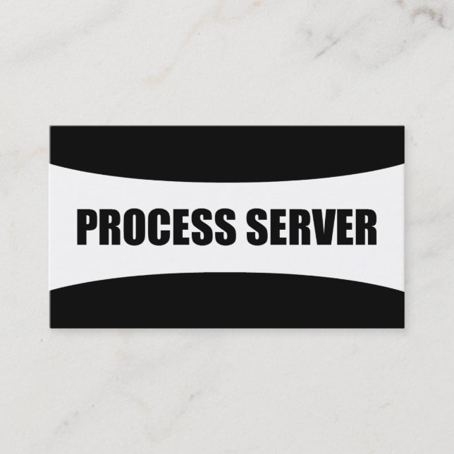 Carte de visite de serveur de processus (Devant)