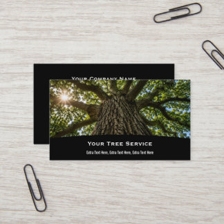Carte de visite de service d'arbre