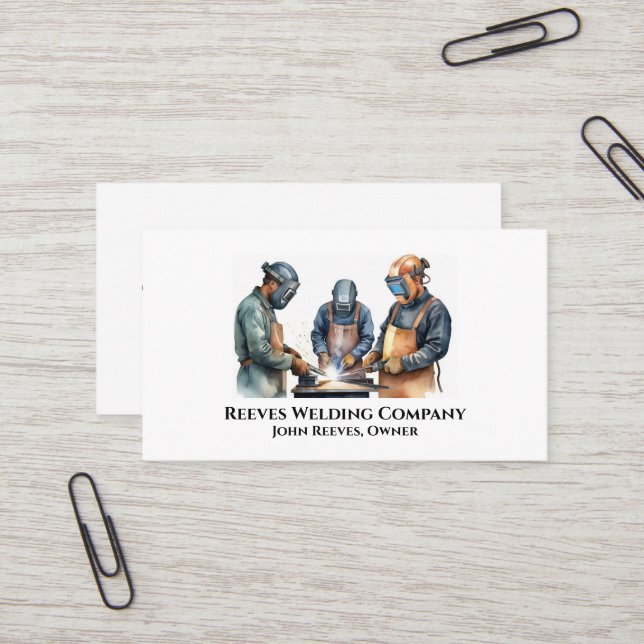 Carte de visite de service de contracteur de fabri (Devant/Arrière en situation)