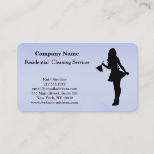 Carte de visite de service de nettoyage profession