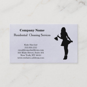 Carte de visite de service de nettoyage profession
