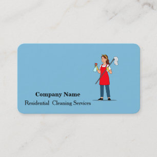 Carte de visite de service de nettoyage profession