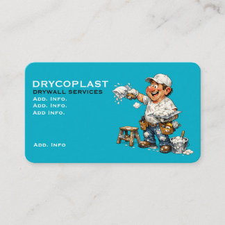 Carte de visite de service de placoplâtre