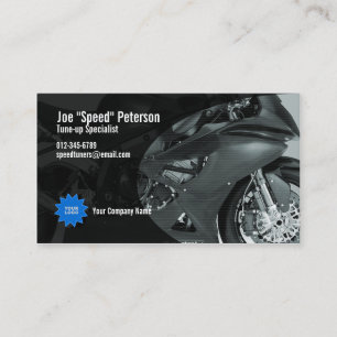 Carte de visite de service Moteur Grey 4