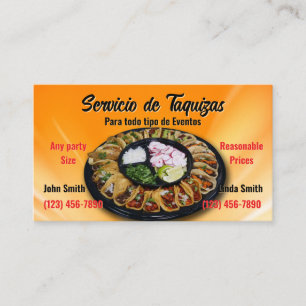 Carte de visite de service Taco