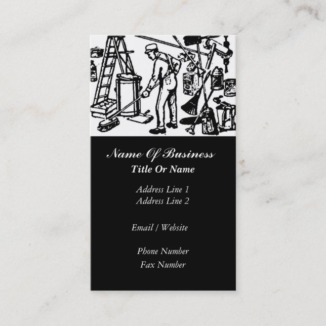 Carte de visite de services de conciergerie (Devant)