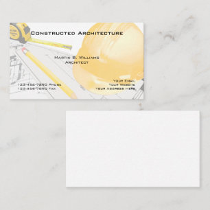 Carte de visite de services de construction d'arch