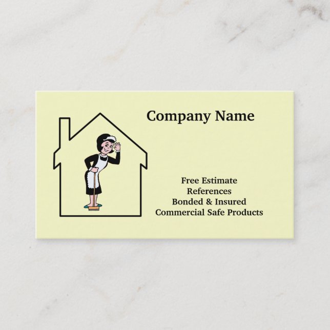 Carte de visite de services de nettoyage et de (Devant)