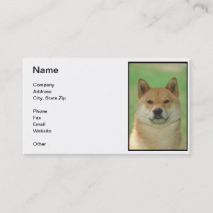 Carte de visite de Shiba Inu