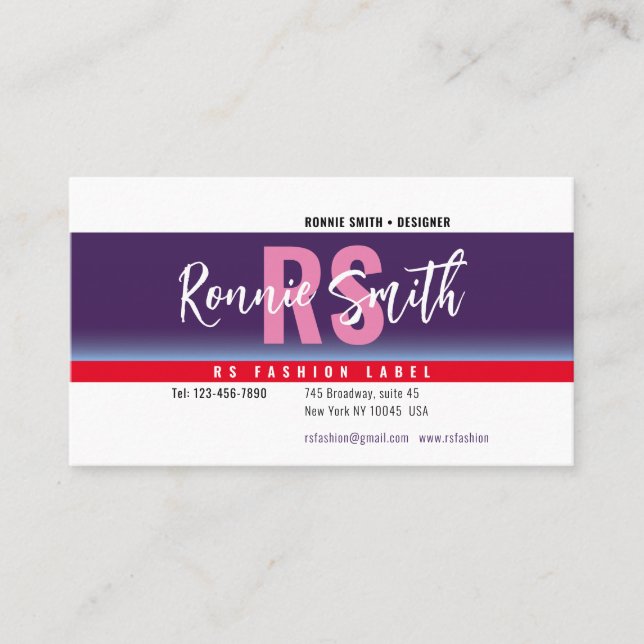 Carte de visite de signature (Devant)