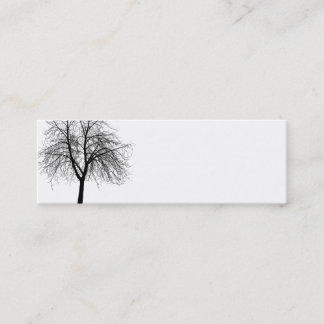 Carte de visite de silhouette d'arbre