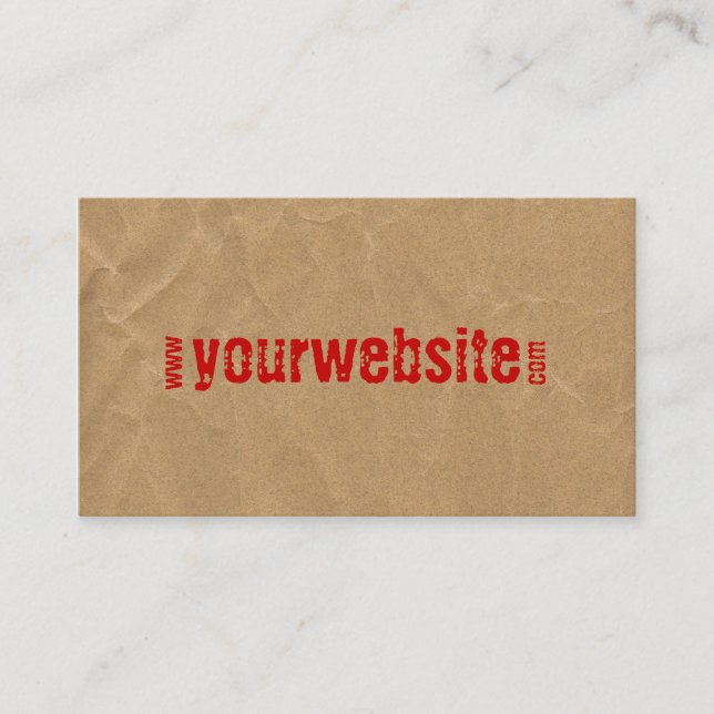 carte de visite de site Web (Devant)