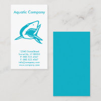 carte de visite de société aquatique personnalisée