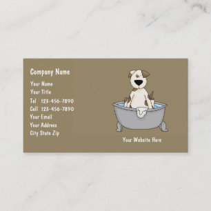 Carte de visite de soin des animaux familiers
