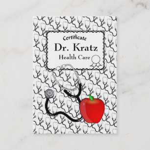 Carte de visite de soins de santé Médicale