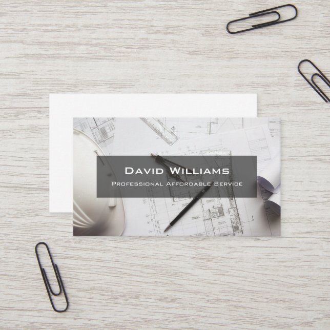 Carte de visite de sol professionnel et de chaudiè (Devant/Arrière en situation)