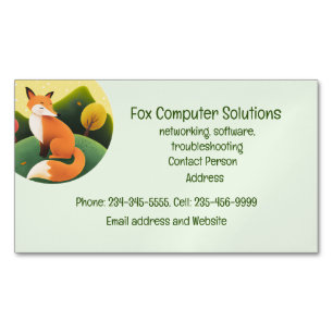 Carte de visite de solutions informatiques Fox per