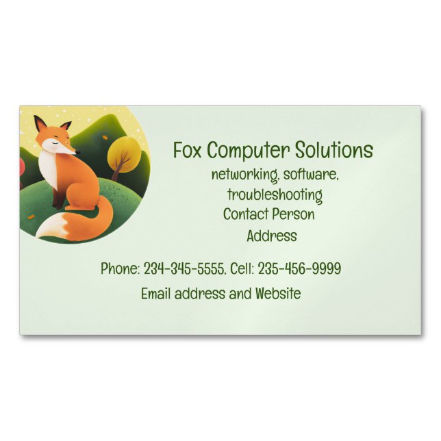 Carte de visite de solutions informatiques Fox per (devant)