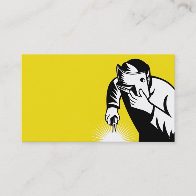 carte de visite de soudure de travailleur de (Devant)