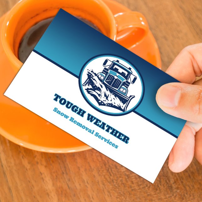 Carte de visite de soufflage de neige (Créateur téléchargé)