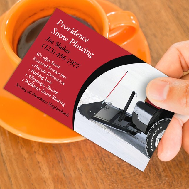 Carte de visite de soufflage de neige (Créateur téléchargé)