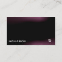 Carte de visite de startup de technologie sombre f