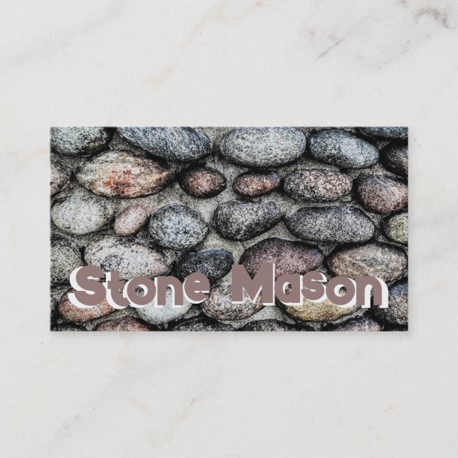 Carte de visite de Stone Mason (Devant)