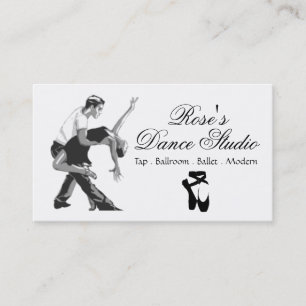 Carte de visite de studio de danse