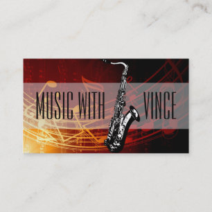 Carte de visite de studio de musique pour professe