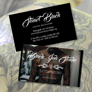 Carte de visite de studio de tatouage Modèle mod