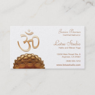 Carte de visite de studio de yoga sur le stock de