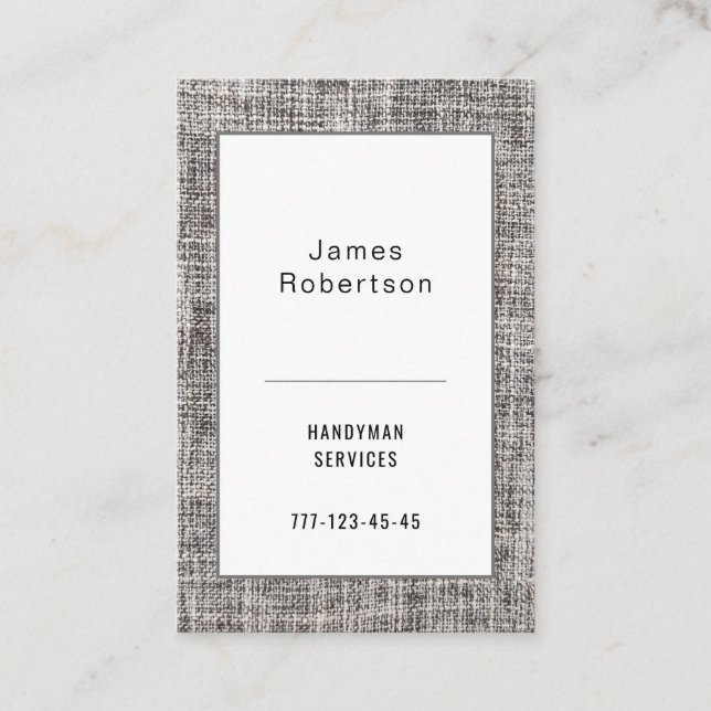 Carte de visite de style brutal pour votre entrepr (Devant)