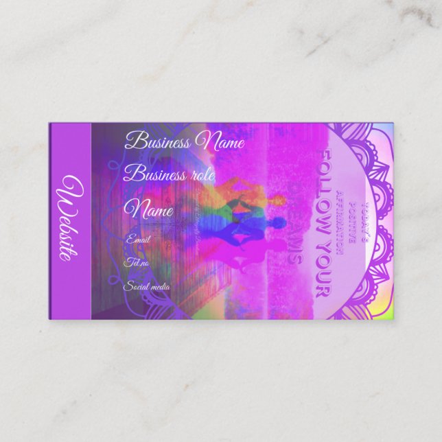 Carte de visite de style holistique (Devant)