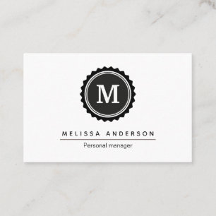 Carte de visite de style simple.