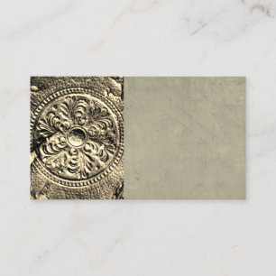 carte de visite de style vintage ancien en cuir