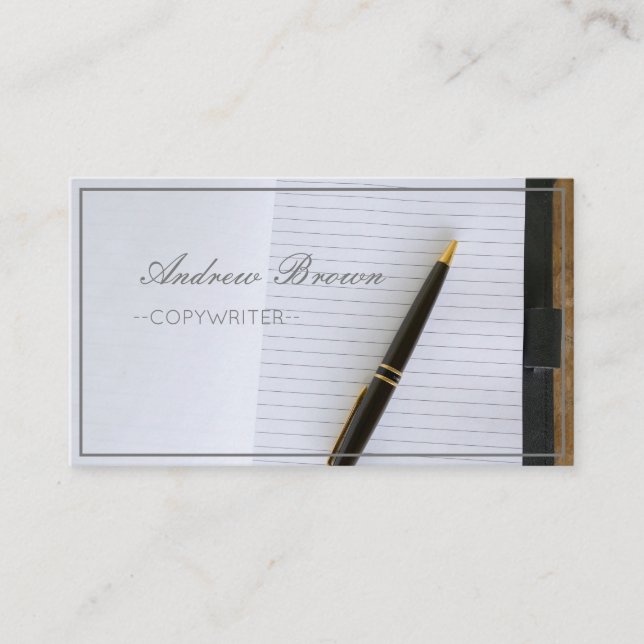 Carte de visite de stylet pour ordinateur portable (Devant)