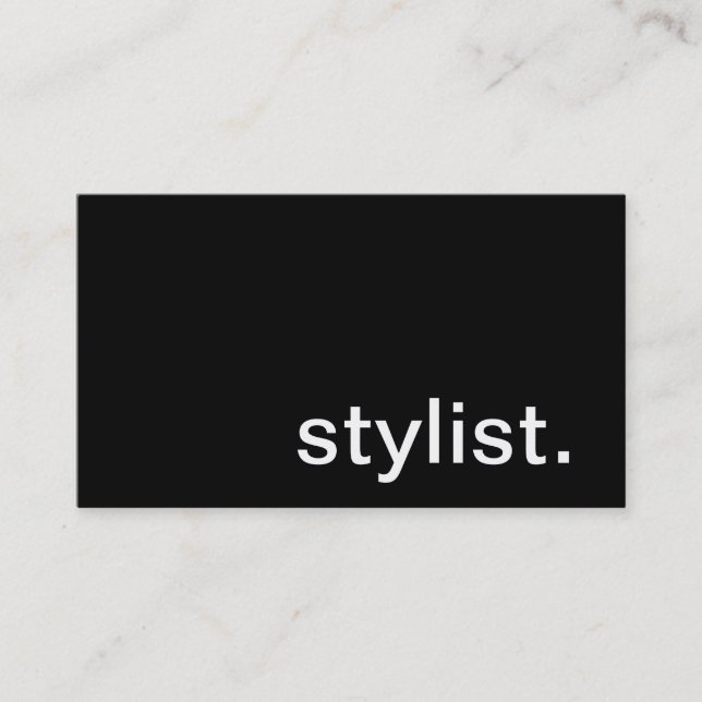 Carte de visite de styliste (Devant)