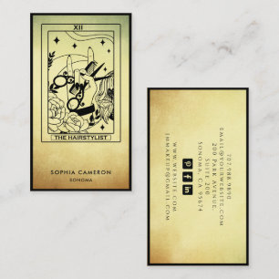 Carte de visite de styliste capillaire Tarot ombre
